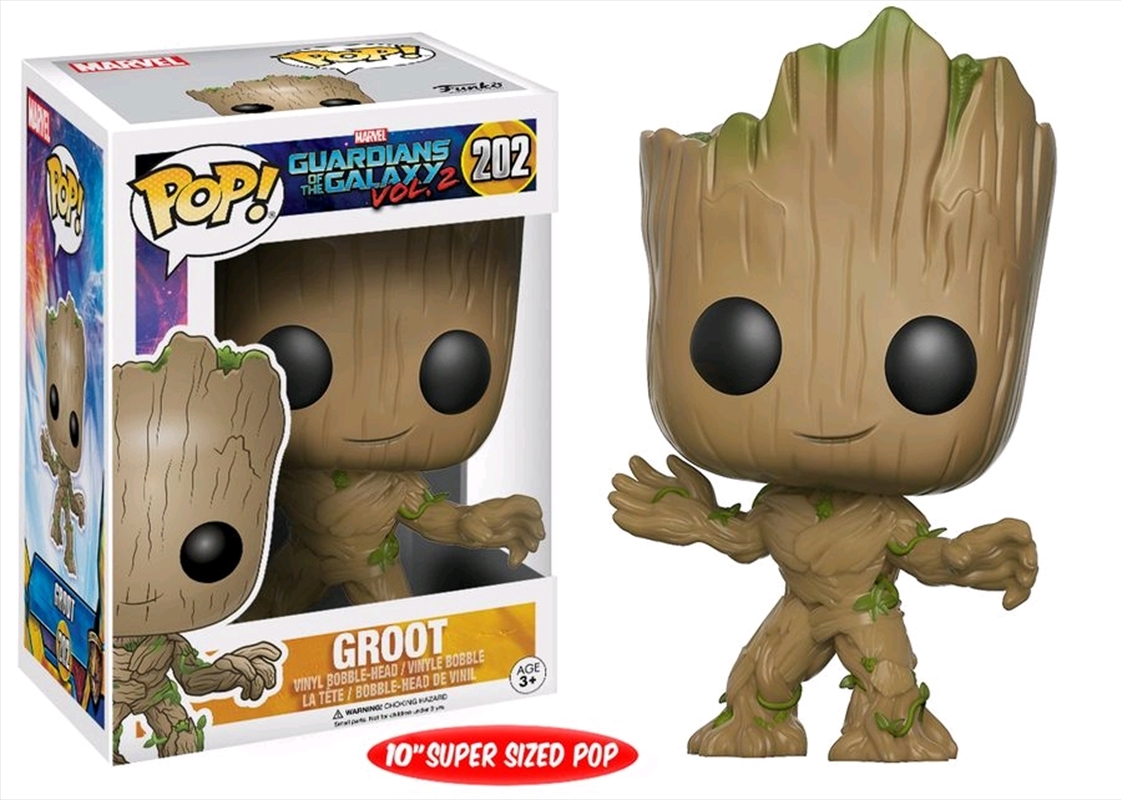 Guardians of the Galaxy: Vol. 2 - Groot Life-Size US Exclusive 10" Pop! Vinyl/Product Detail/Movies