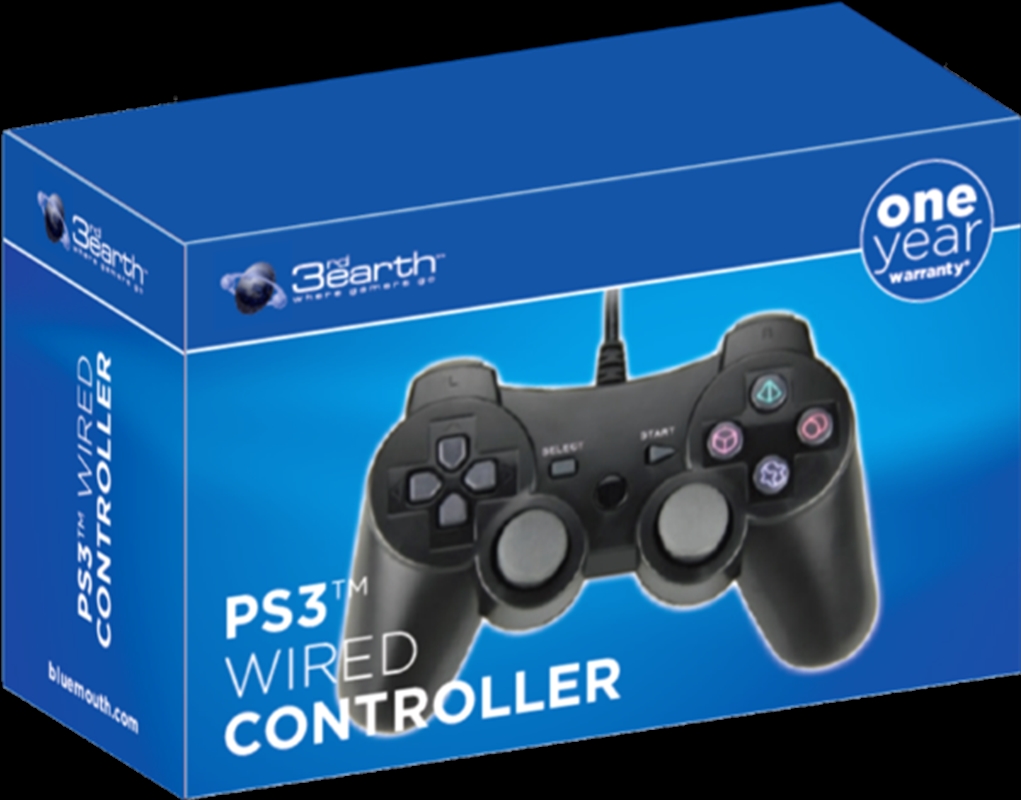 PS3 Wired Controller - Black/Product Detail/Consoles & Accessories