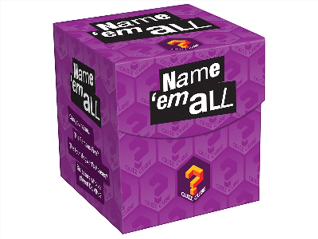 Name 'em All Quiz Cube Game/Product Detail/Board Games