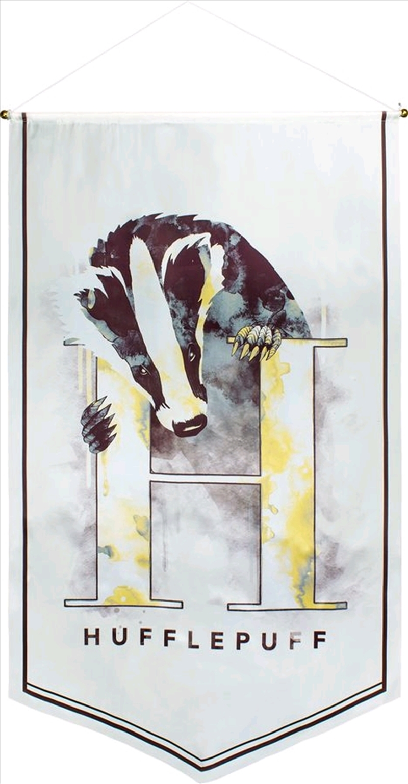 Harry Potter - Hufflepuff Watercolour Satin Banner/Product Detail/Posters & Prints