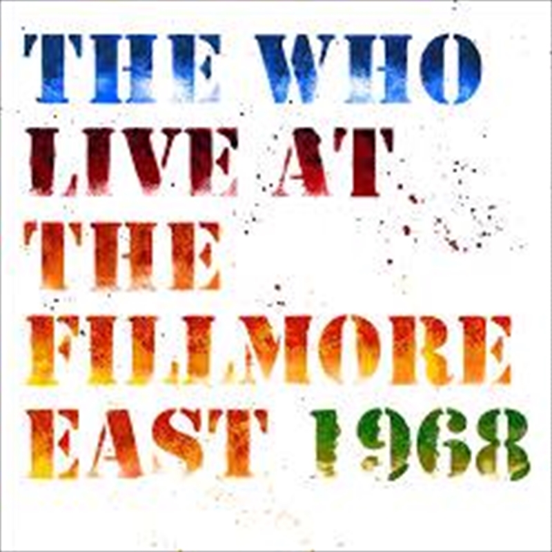 Live At The Fillmore 1968 - Limited Edition/Product Detail/Rock