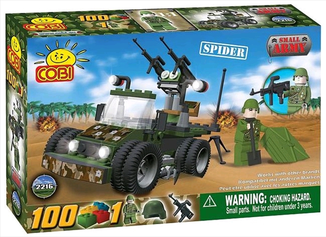 Small Army - 100 Piece Vehicle Spider/Product Detail/Building Sets & Blocks