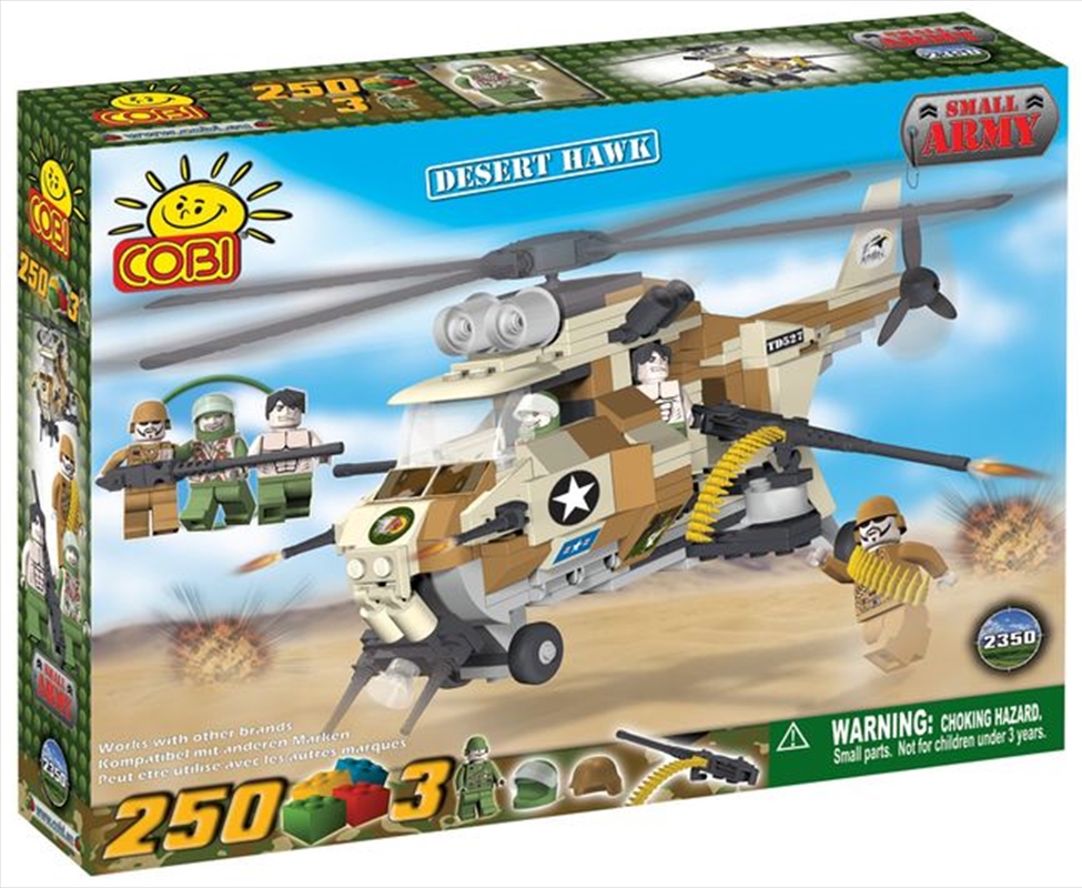 Small Army - 250 Piece Desert Hawk Military Helicopter Construction Set/Product Detail/Building Sets & Blocks