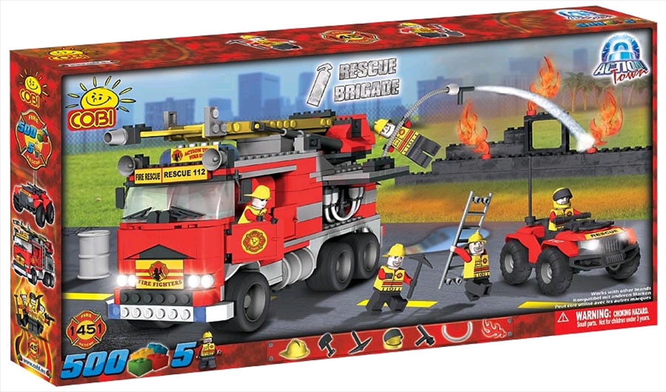 Action Town - 500 Piece Fire Rescue Brigade Construction Set/Product Detail/Building Sets & Blocks