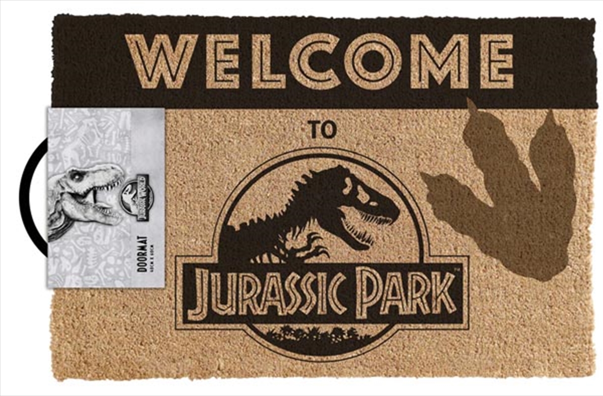Jurassic Park - Welcome (with de-bossed footprint)/Product Detail/Doormats