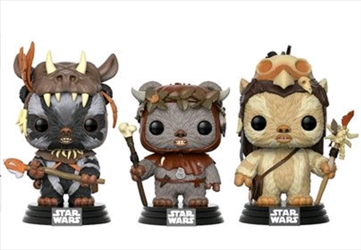 Star Wars - Teebo, Chief Chirpa, Logray US Exclusive Pop! 3-Pack/Product Detail/Movies