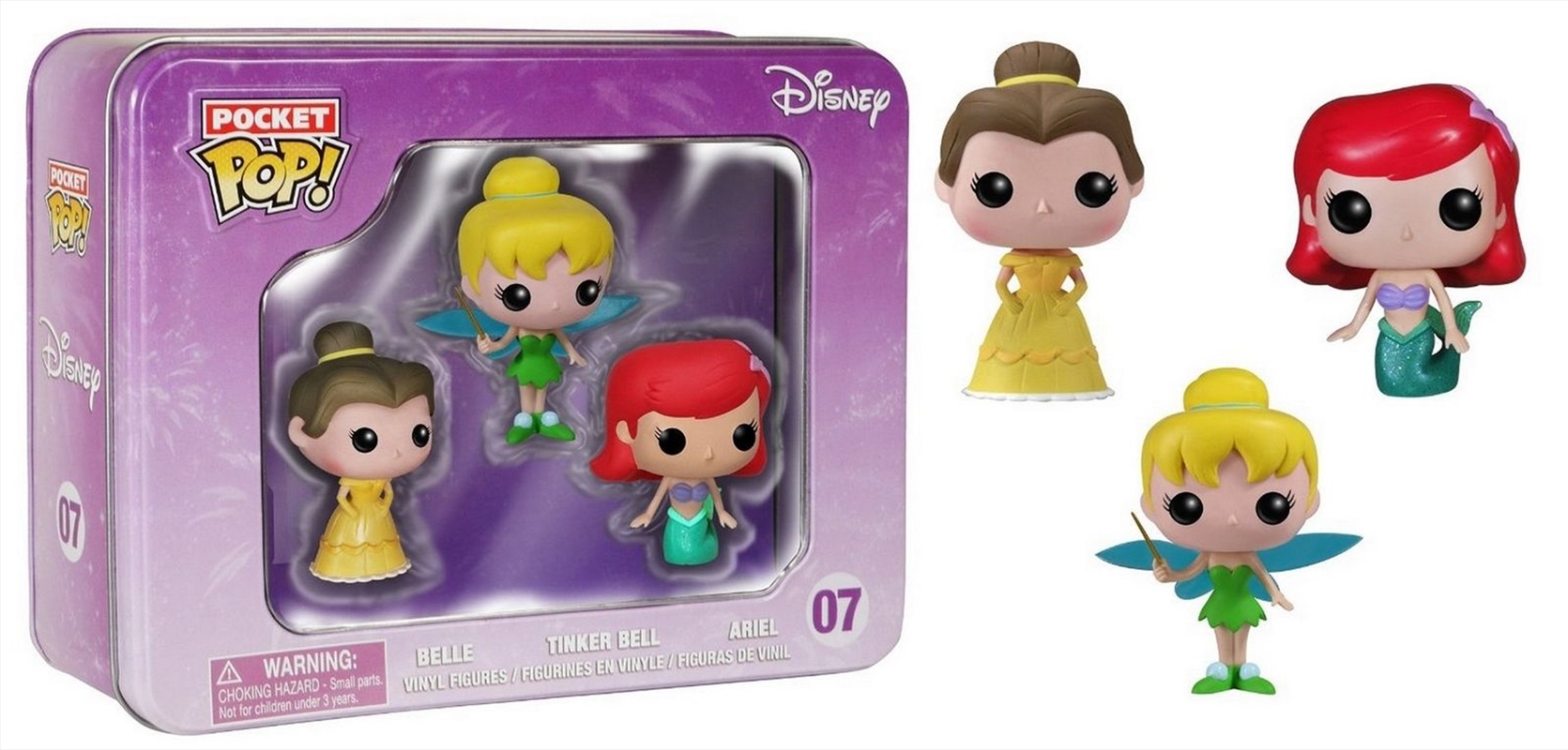 Disney - Princesses Pocket Pop! 3-Pack Tin/Product Detail/Movies