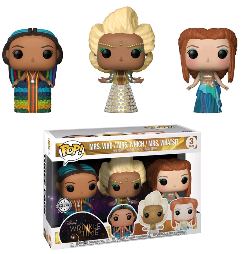 A Wrinkle in Time - Mrs Who, Mrs Which & Mrs Whatsit US Exclusive Pop! Vinyl 3-pack/Product Detail/Movies