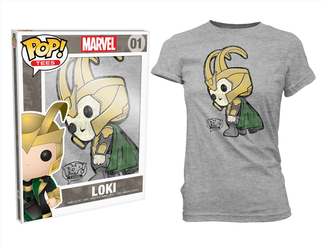 Thor - Loki Pop! T-Shirt Womens Grey M/Product Detail/Shirts