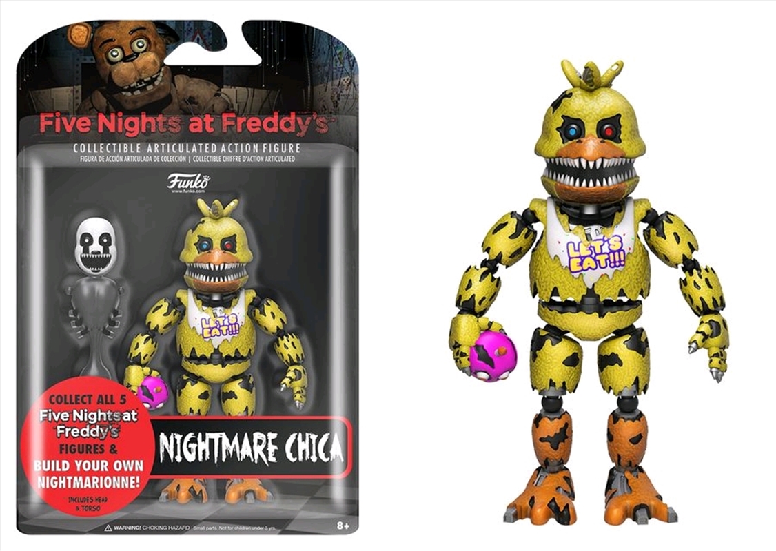 Five Nights at Freddy's - Nightmare Chica 5" Articulated Action Figure/Product Detail/Figurines