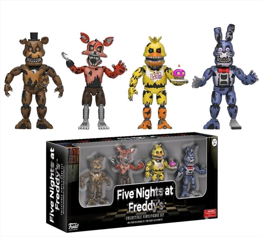 Five Nights at Freddy's 2" Vinyl Figure 4Pack 3 Figurines & Statues