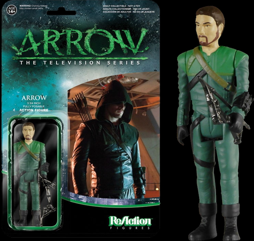 Arrow - Green Arrow Unmasked SDCC 2015 US Exclusive ReAction | Merchandise