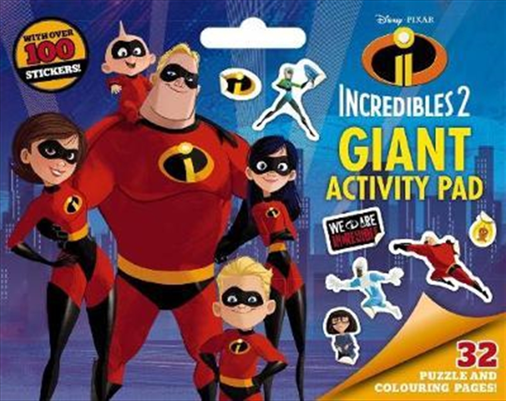 Disney Incredibles 2 Giant Activity Pad | Paperback Book