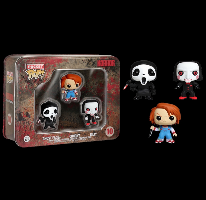 Horror - Ghostface, Chucky, Billy Pocket Pop! Tin/Product Detail/Movies