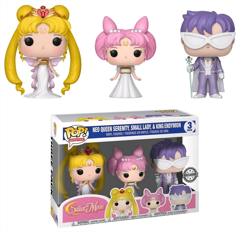 Sailor Moon - Neo Queen Serenity,Small Lady & King Endymion 3-Pack US Exclusive Pop! Vinyl [RS]/Product Detail/TV