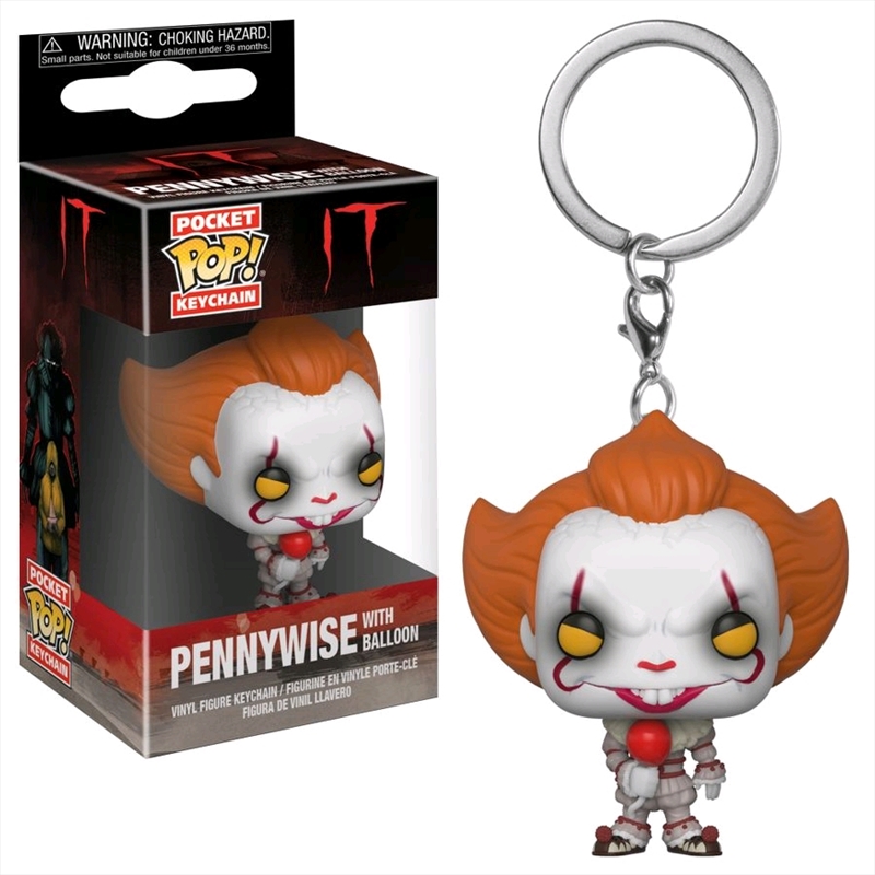 It (2017) - Pennywise with balloon Pocket Pop! Keychain/Product Detail/Movies