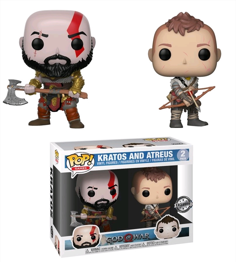 God of War (2018) - Kratos & Atreus US Exclusive Pop! Vinyl 2-pack/Product Detail/Standard Pop Vinyl