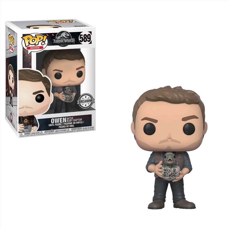Jurassic World 2: Fallen Kingdom - Owen with baby Raptor Pop! Vinyl/Product Detail/TV