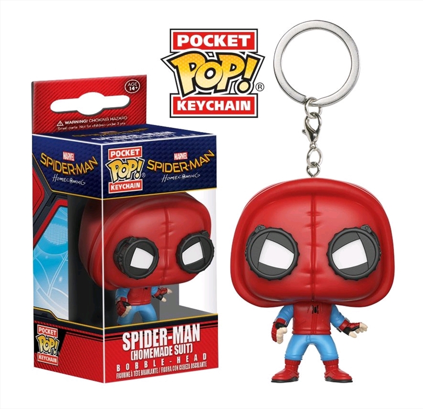 Spider-Man: Homecoming - Spider-Man (Homemade Suit) Pocket Pop! Keychain/Product Detail/Movies