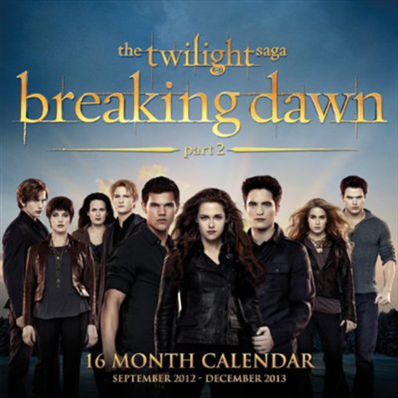 The Twilight Saga: Breaking Dawn - Part 1 - Calendar 16 Month (Part 2)/Product Detail/Calendars & Diaries