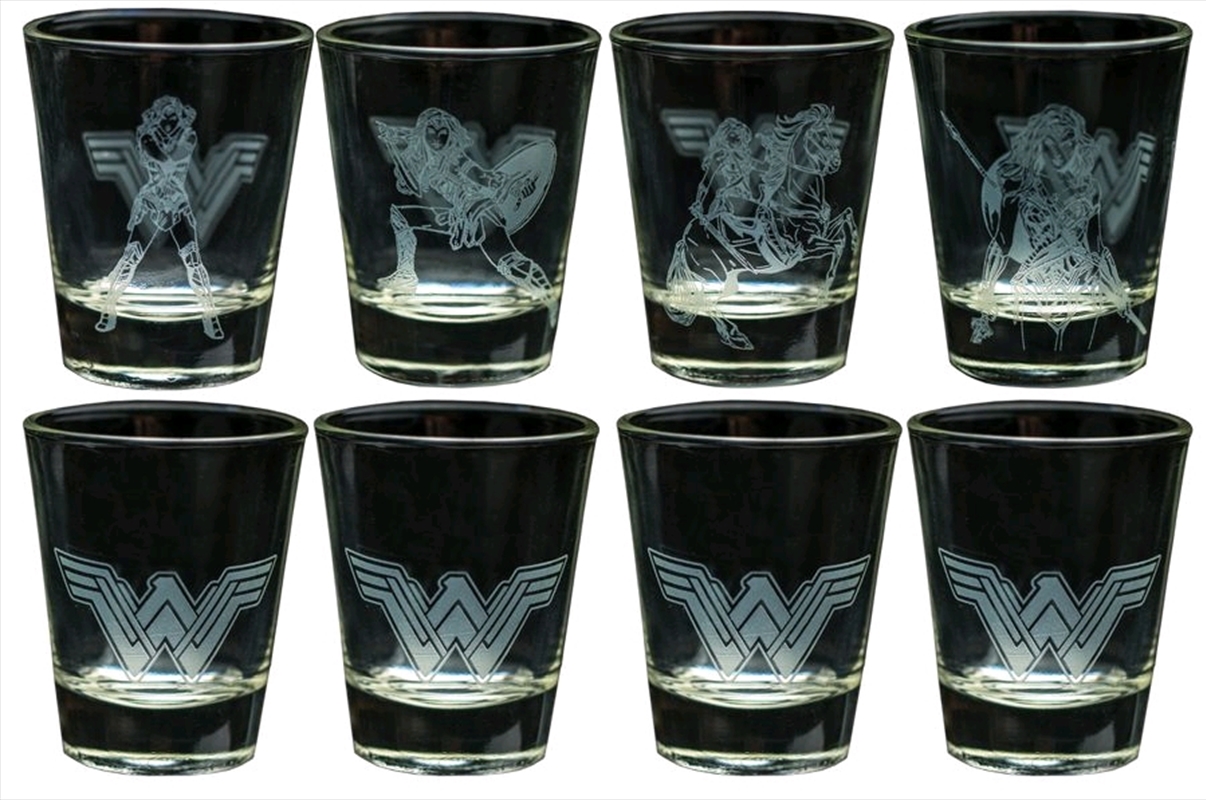 Wonder Woman Movie - Frosted Designs Shot Glass Set/Product Detail/Flasks & Shot Glasses