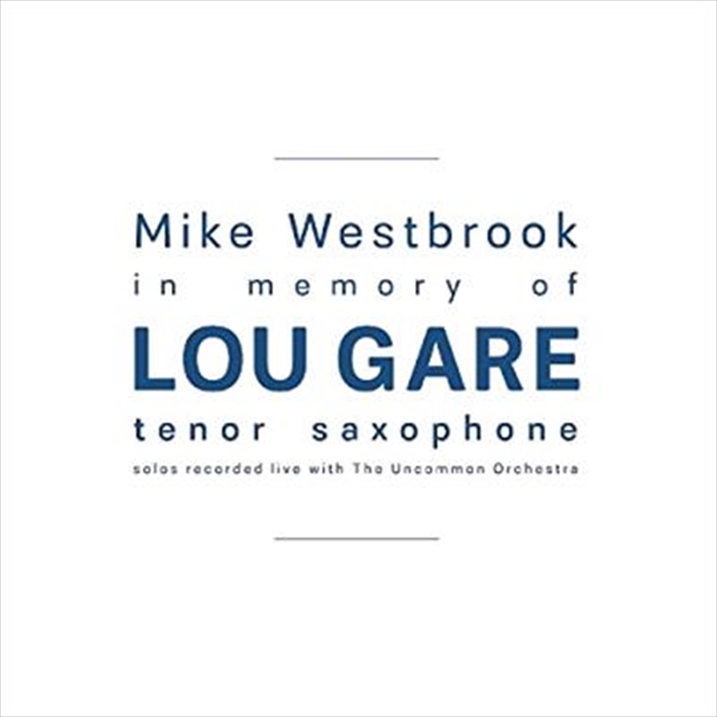In Memory Of Lou Gare/Product Detail/Jazz