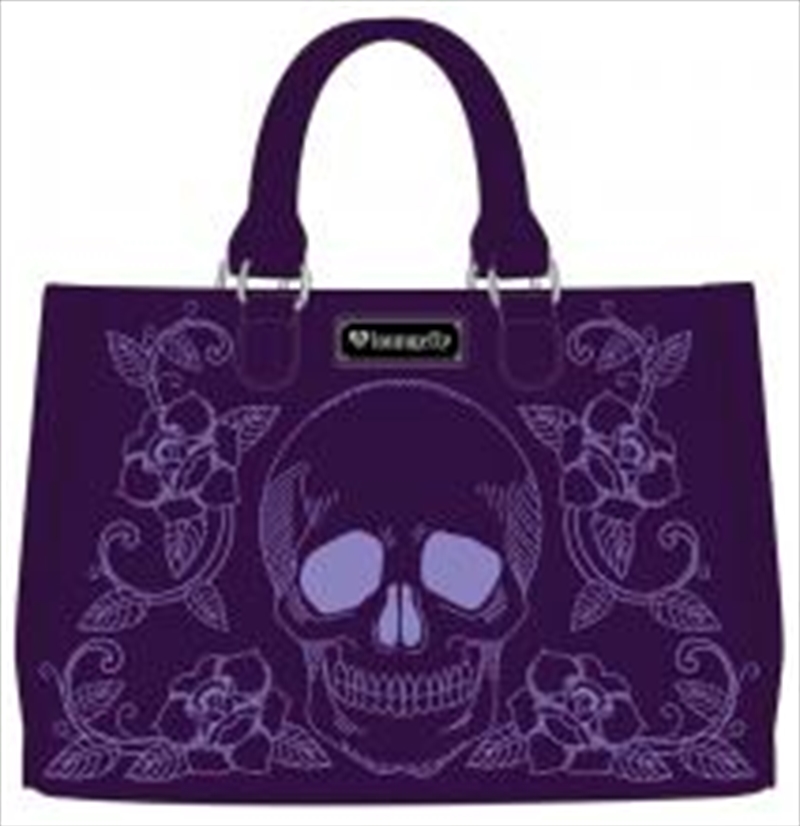 Loungefly - Floral Skull Double Handle Bag/Product Detail/Bags