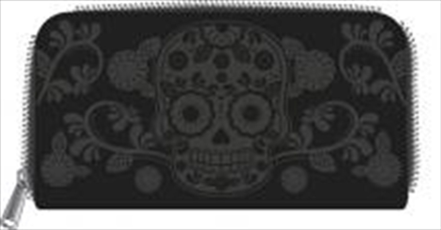 Loungefly - Floral Skull Zip Around Wallet/Product Detail/Wallets