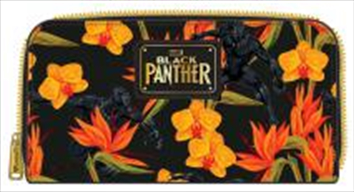 Loungefly - Black Panther - Floral Zip Around Wallet/Product Detail/Wallets
