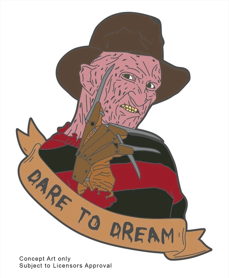 A Nightmare on Elm Street - Freddy Krueger "Dare to Dream" Enamel Pin/Product Detail/Buttons & Pins