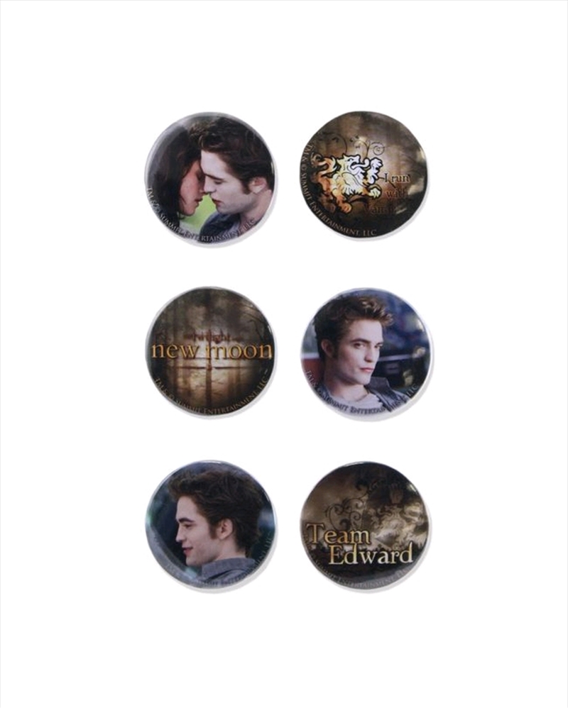 The Twilight Saga: New Moon - Pin Set of 6 Edward Second Set/Product Detail/Buttons & Pins