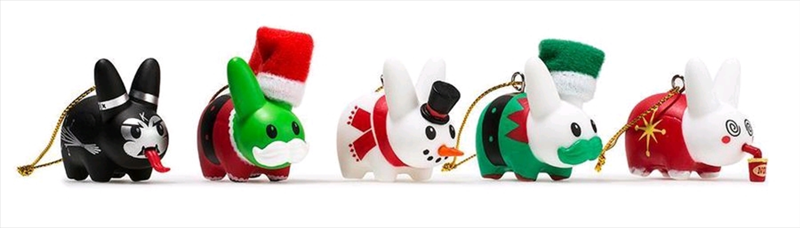 Kozik - 1.5" Labbit Ornament 5pk/Product Detail/Figurines