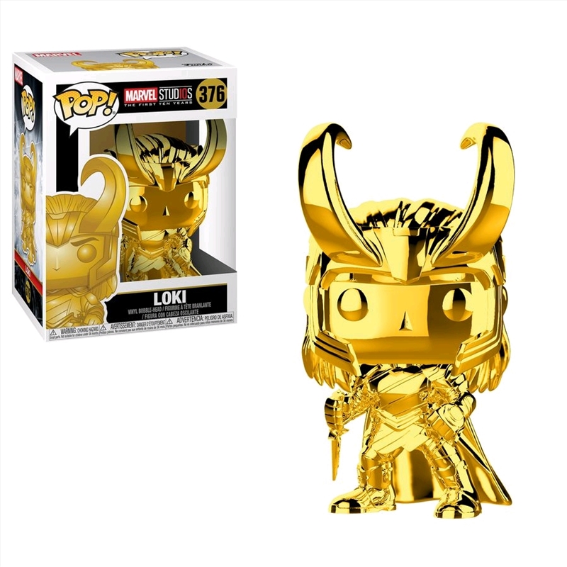 Marvel Studios 10th Anniversary - Loki Gold Chrome Pop! Vinyl/Product Detail/Movies