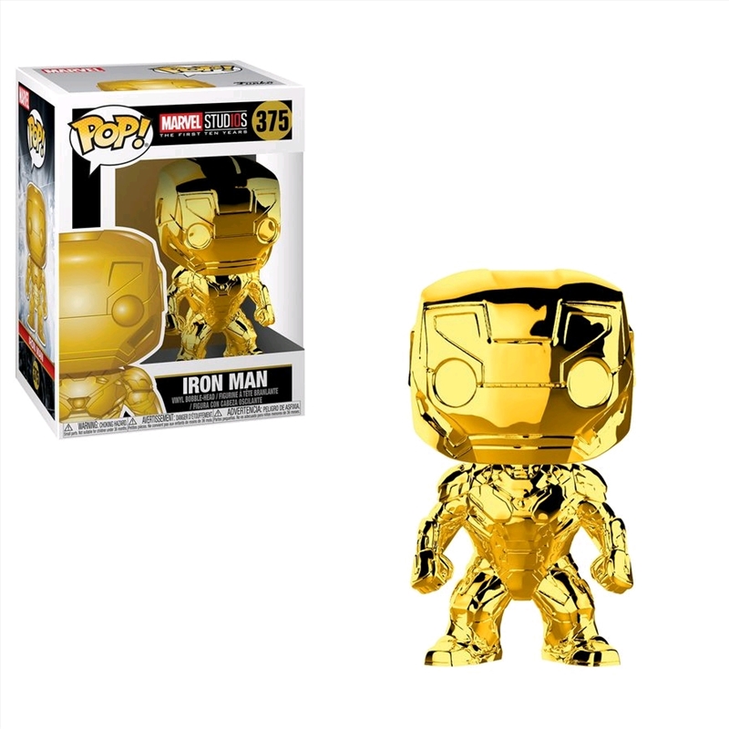 Marvel Studios 10th Anniversary - Iron Man Gold Chrome Pop! Vinyl/Product Detail/Movies