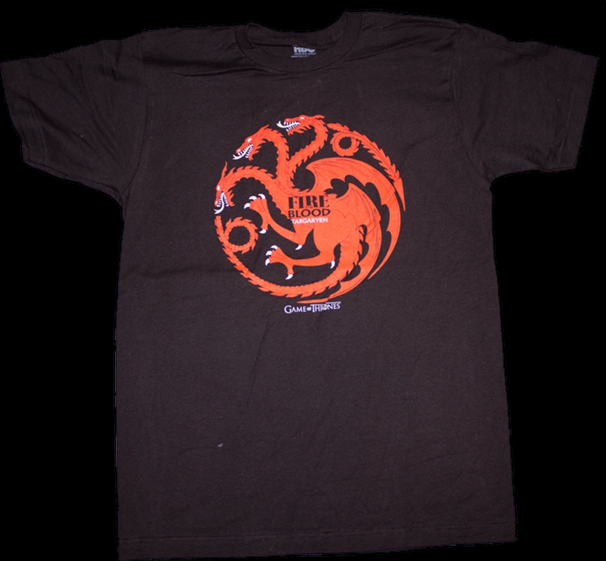 Game of Thrones - Targaryen Male T-Shirt S/Product Detail/Shirts