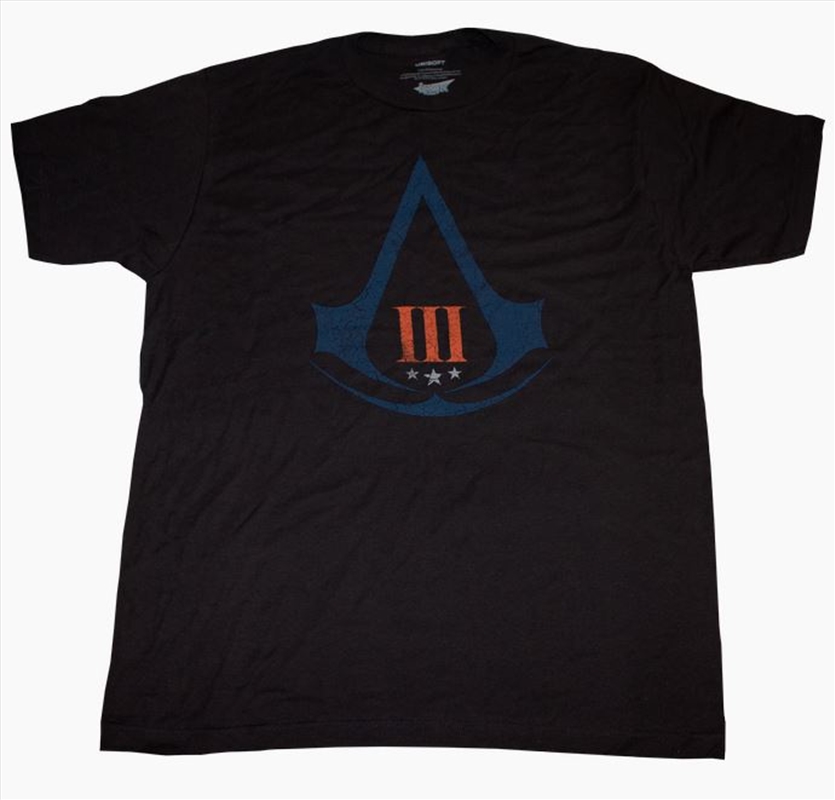 Assassin's Creed 3 - Distressed Logo T-Shirt M, Apparel | Sanity