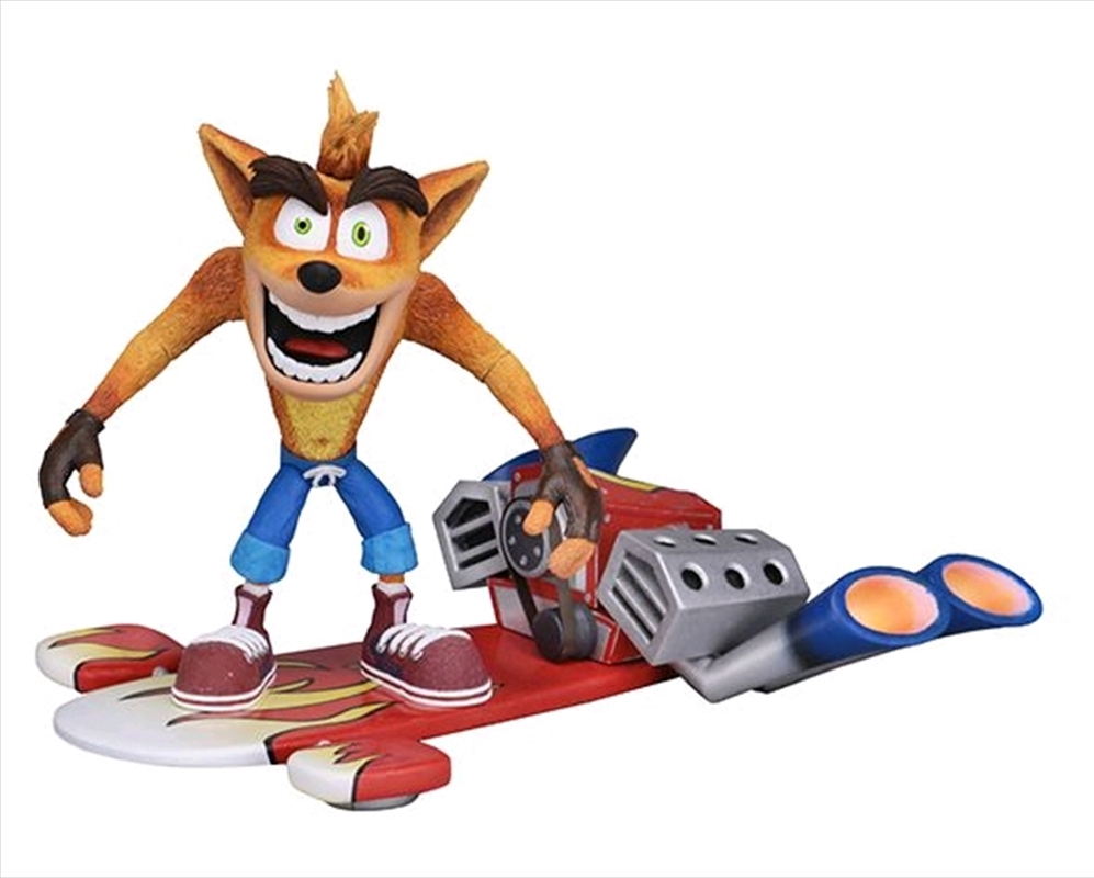 Crash Bandicoot - Hoverboard Crash 7" Action Figure | Merchandise