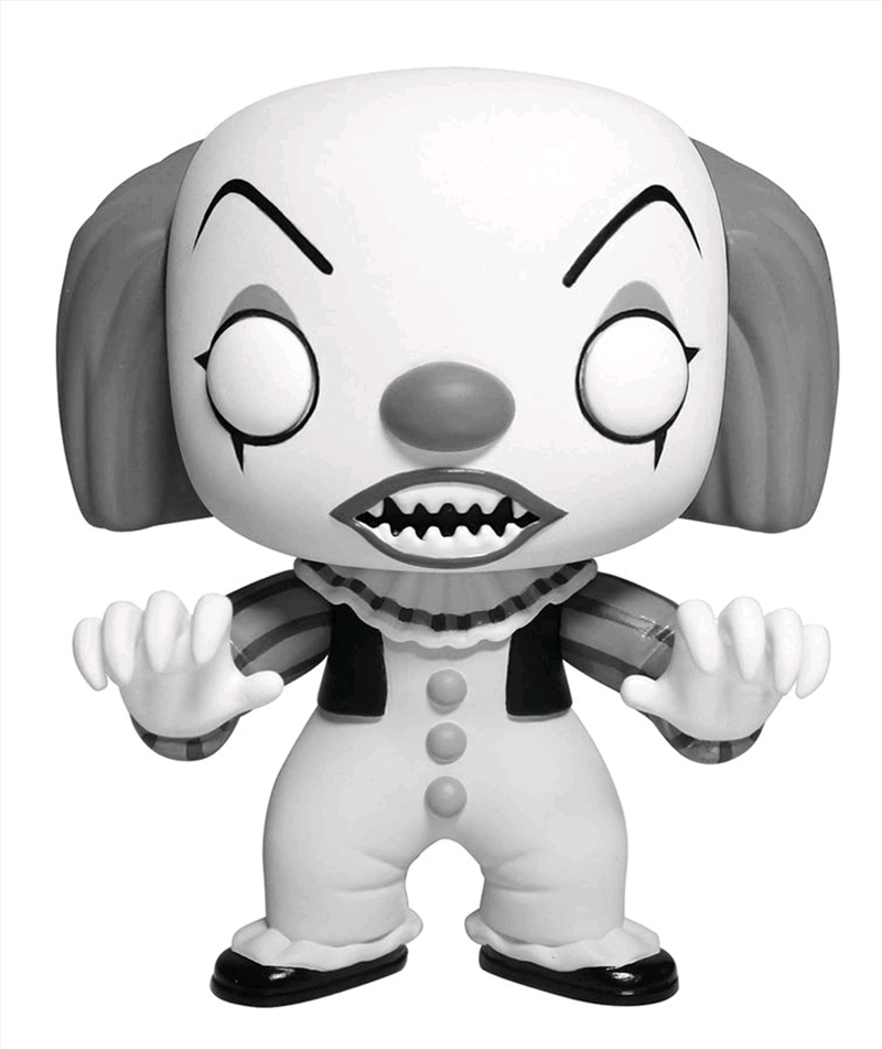 It - Pennywise Black & White US Exclusive Pop! Vinyl [RS]/Product Detail/Movies