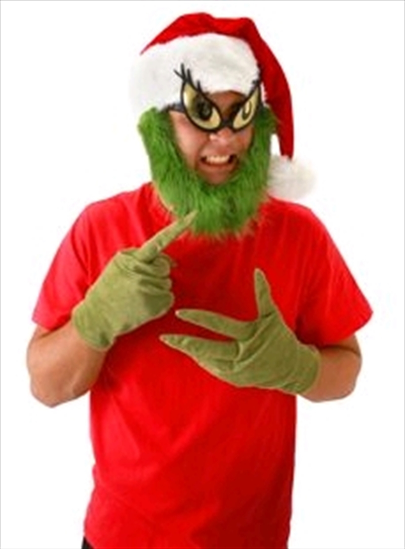 Dr Seuss - The Grinch Hat with Beard/Product Detail/Costumes