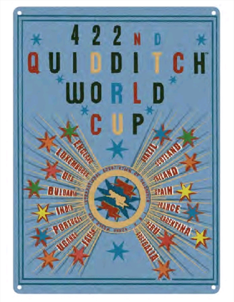 Harry Potter - Quidditch World Cup A3 Tin Sign/Product Detail/Posters & Prints