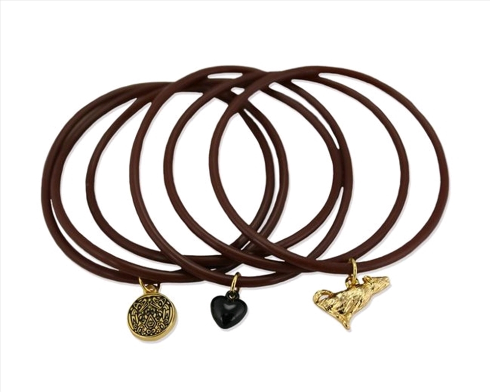 The Twilight Saga: New Moon - Jewellery Jelly Bangle with Charms Wolf/Product Detail/Jewellery
