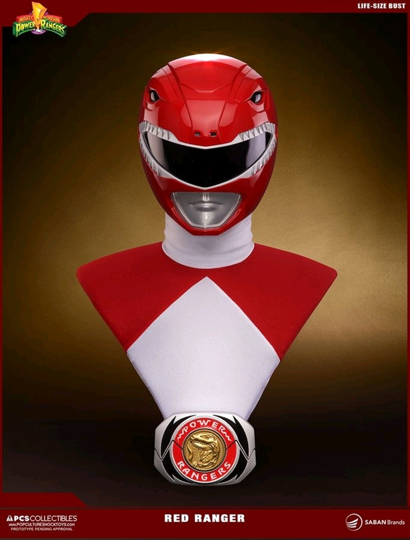 Power Rangers - Red Ranger Life Size 1:1 Scale Bust/Product Detail/Figurines