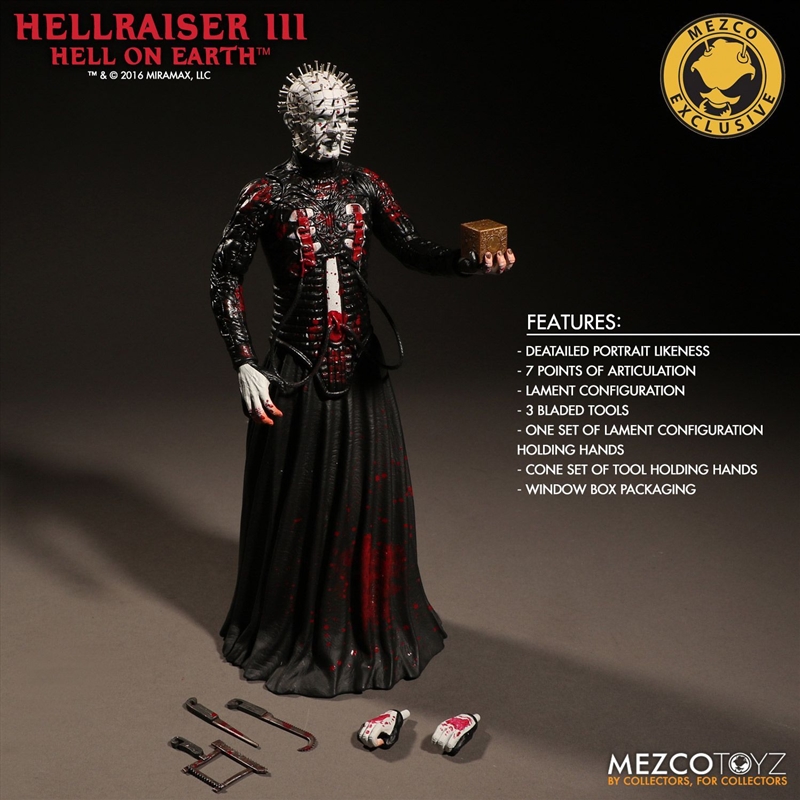 Hellraiser 3: Hell On Earth - Pinhead Bloody Exclusive 12" Action Figure/Product Detail/Figurines