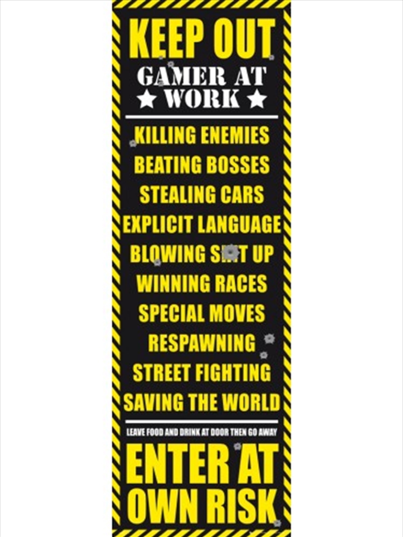 Gaming Keep Out (Adult Version) Poster/Product Detail/Posters & Prints