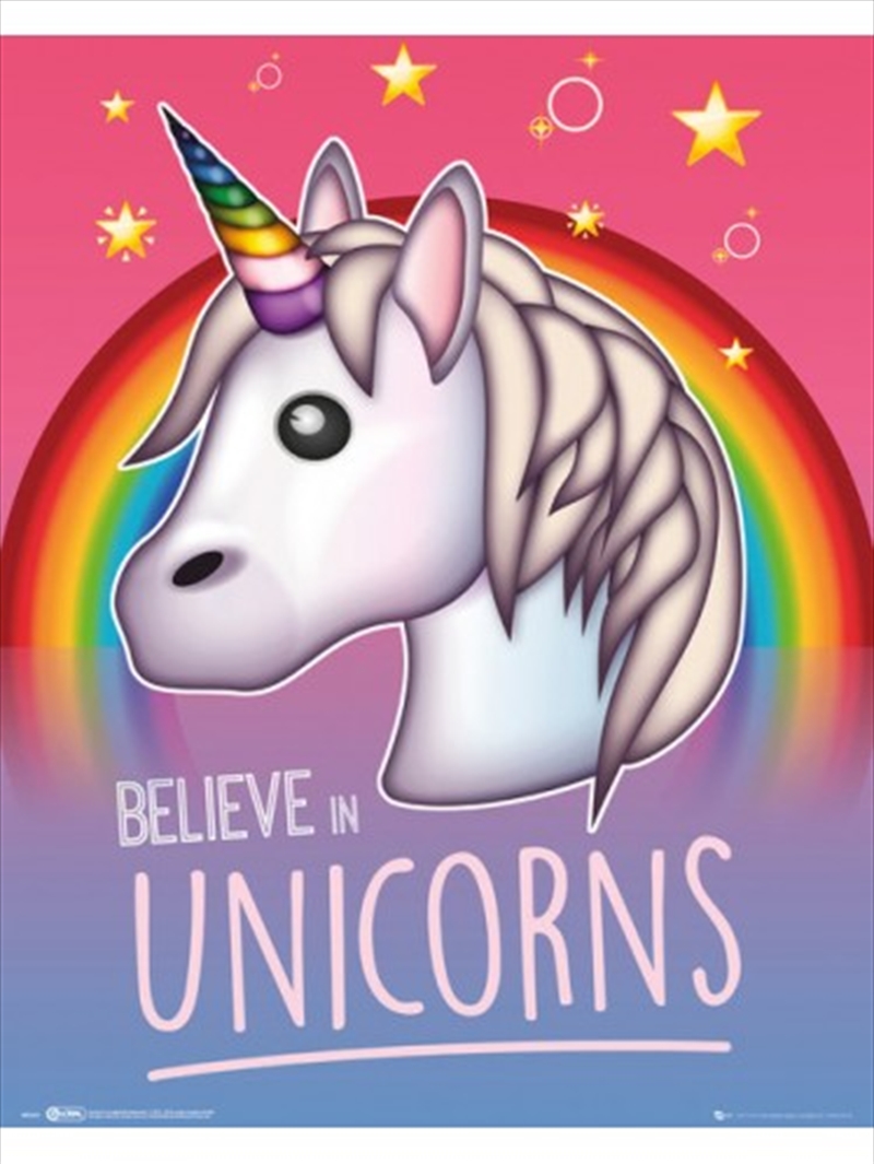 Emoji I Believe in Unicorns/Product Detail/Posters & Prints