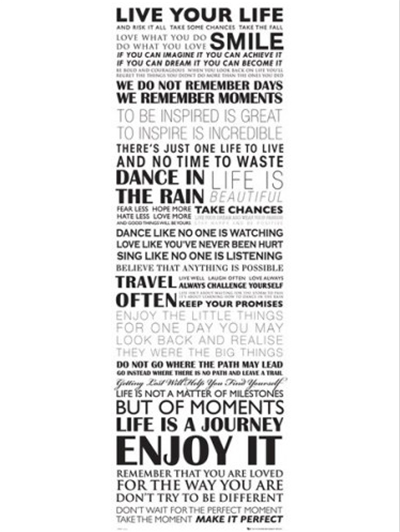 Live Your Life Poster/Product Detail/Posters & Prints