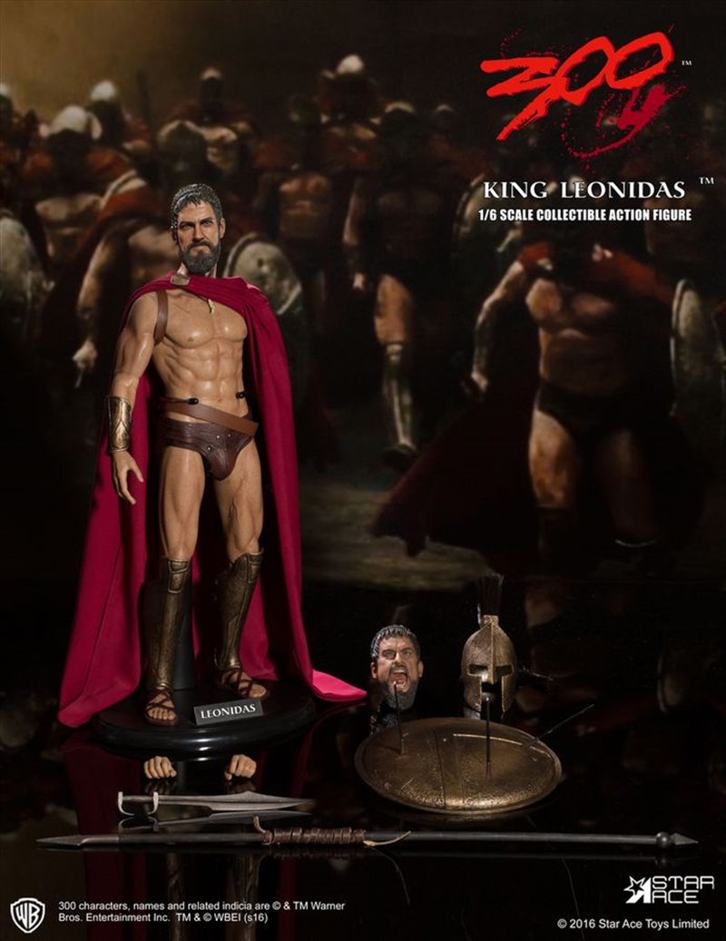 300 - King Leonidas 12" 1:6 Scale Action Figure/Product Detail/Figurines