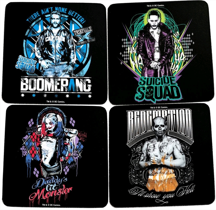 Suicide Squad - Coaster Set of 4/Product Detail/Novelty