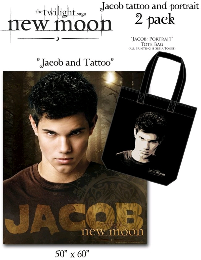 The Twilight Saga: New Moon - Tote & Fleece 2-Pack Jacob Tattoo/Product Detail/Bags