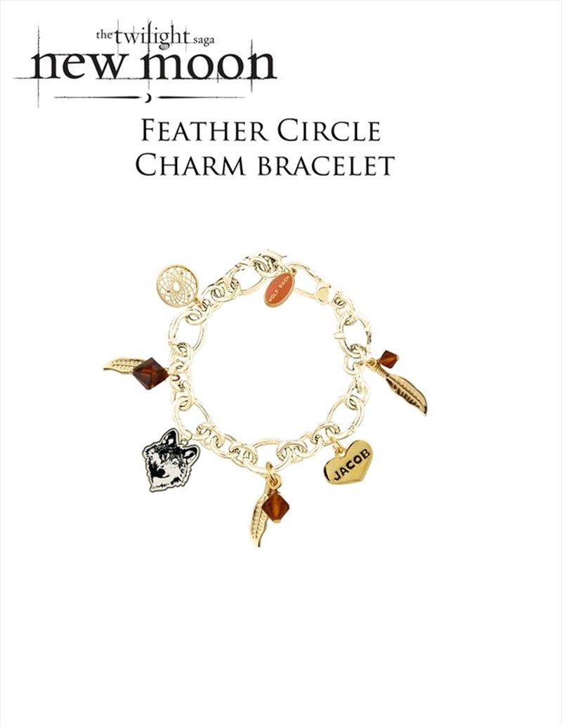 The Twilight Saga: New Moon - Jewellery Charm Bracelet Feather Circle/Product Detail/Jewellery